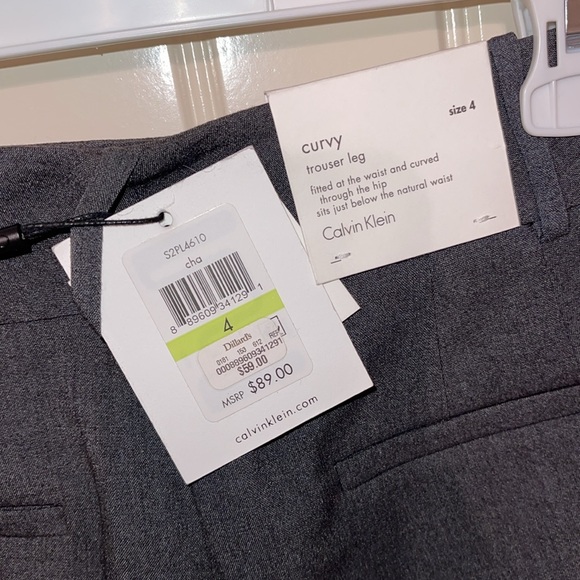 Calvin Klein Curvy Pants. NWT. - Picture 2 of 2